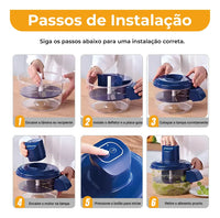 Descascador Elétrico Bivolt Automático para Uvas, Tomates, Alho e Frutas Delicadas – Praticidade e Rapidez na Cozinha